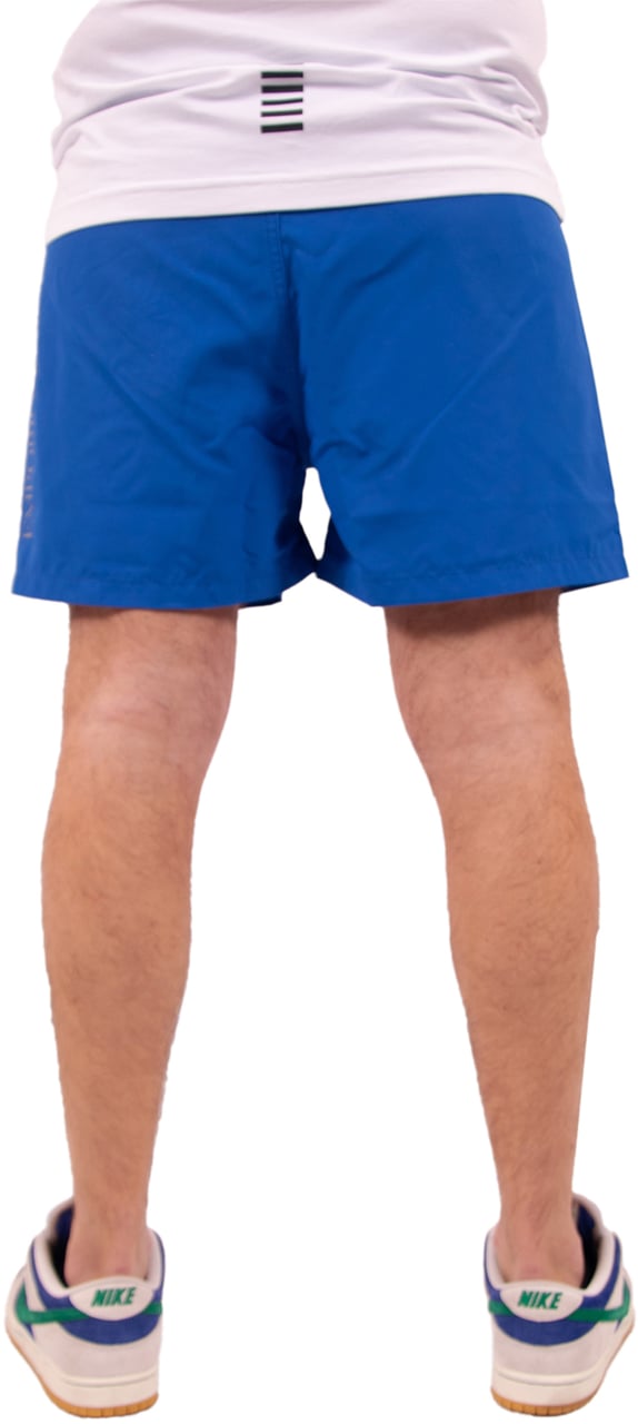 EA7 Swimming Trunk Oversize Logo Blauw