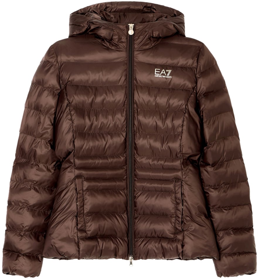 EA7 Coats Cioccolato Bruin