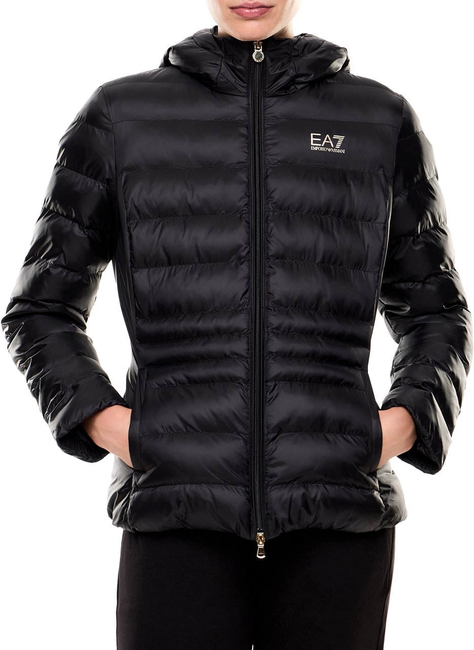 EA7 Coats Black Zwart