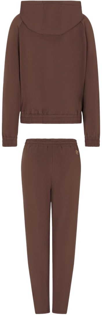 EA7 Trousers Cioccolato Bruin