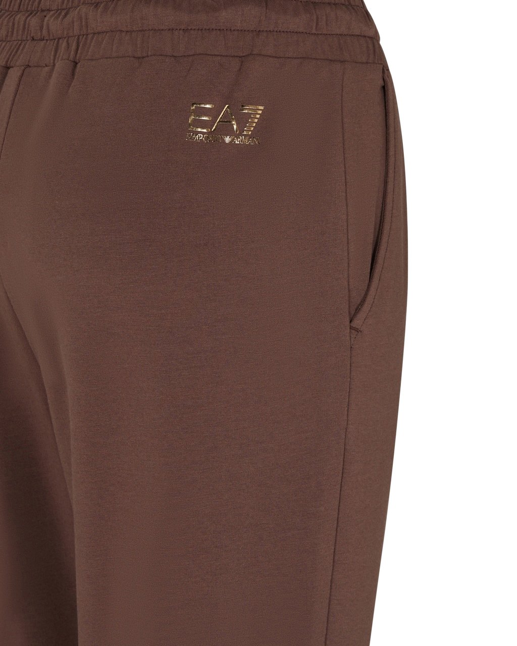 EA7 Trousers Cioccolato Bruin