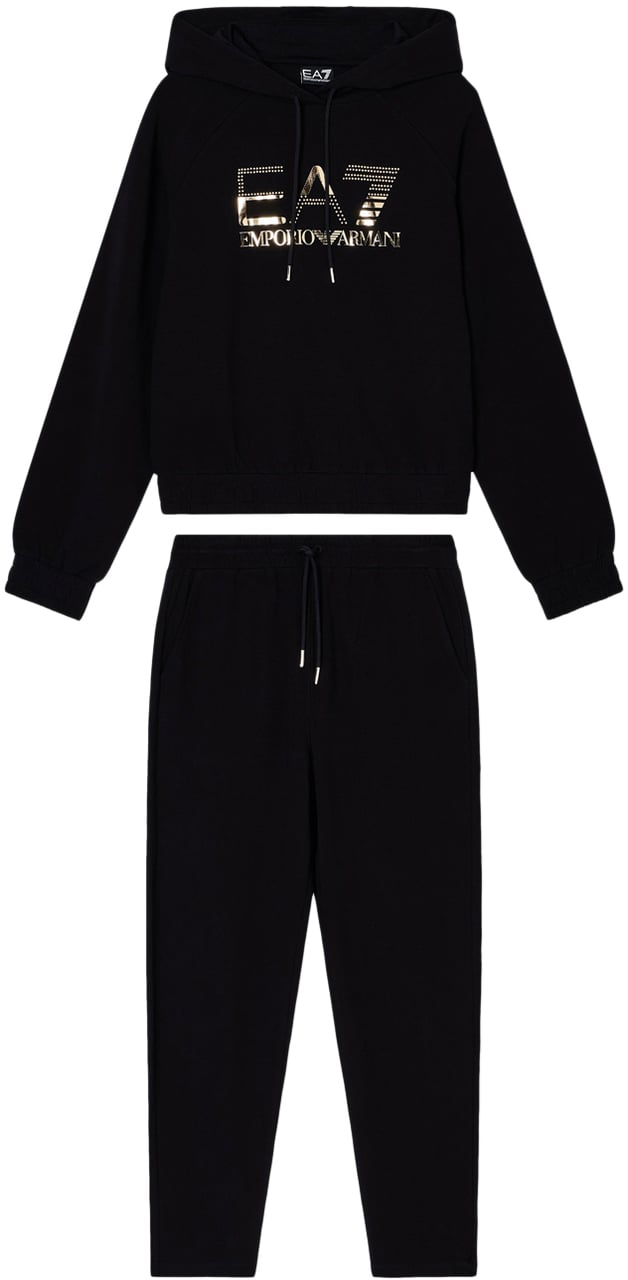 EA7 Trousers Black Zwart