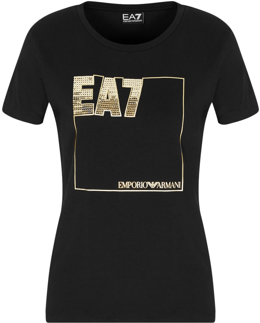 EA7 T-Shirts And Polos Black Zwart