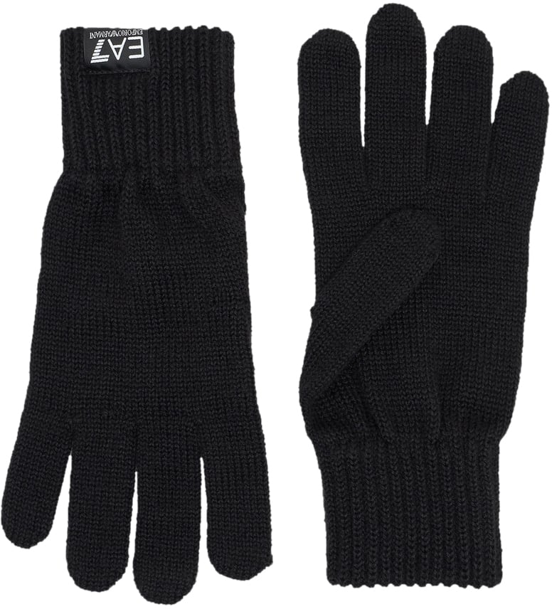 EA7 Gloves Black Zwart