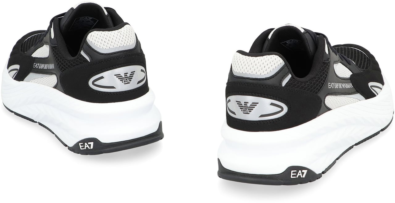 EA7 Mesh sneakers Zwart