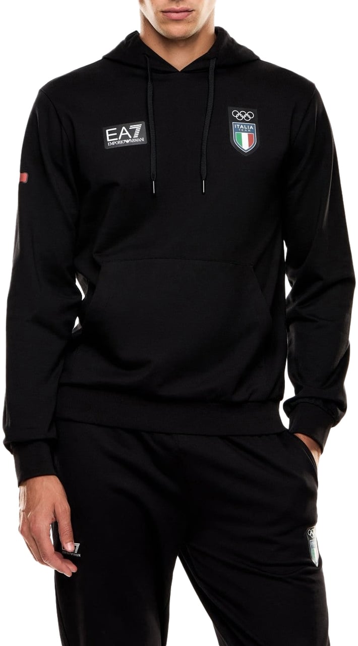 EA7 Capsul Olimpiadi Milano-cortina 2026  Sweatshirt Ea7 By Emporio Armani Zwart