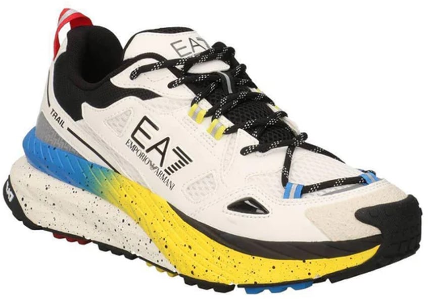 EA7 Sneakers Off White/Black/Blue Wit
