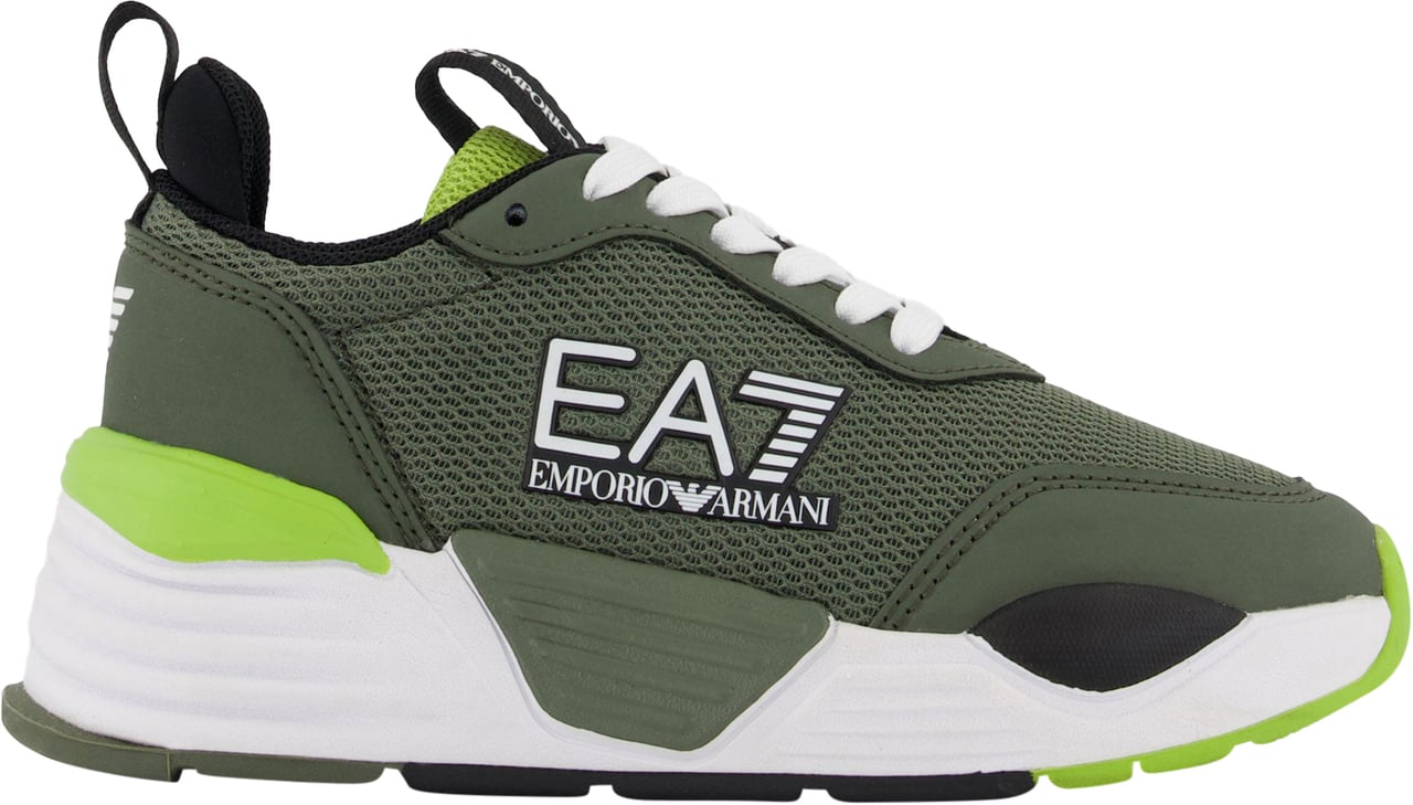 EA7 EA7 Jongens Sneakers In Army Groen