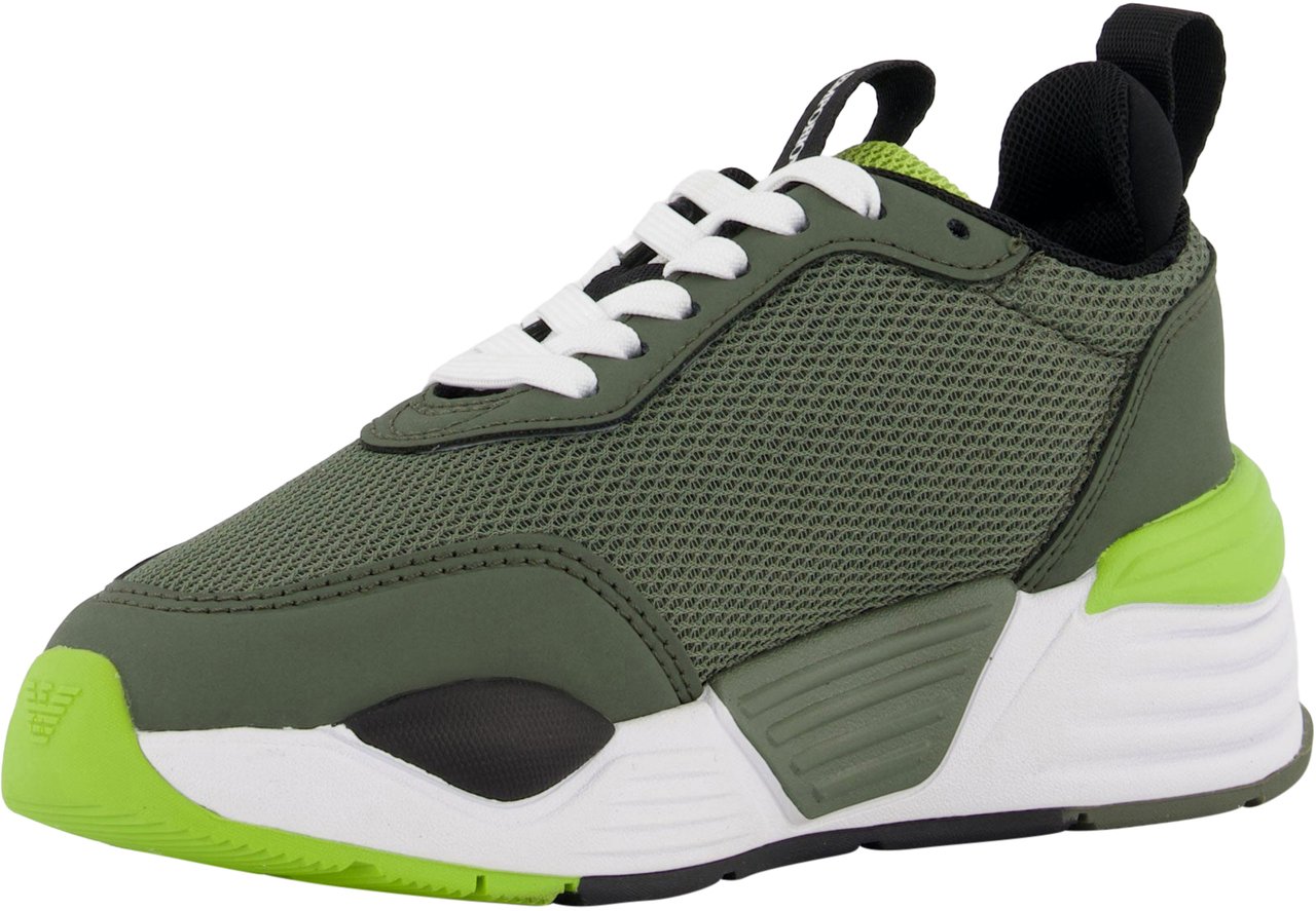 EA7 EA7 Jongens Sneakers In Army Groen