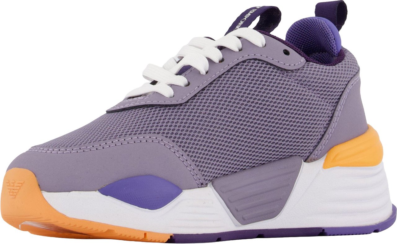 EA7 EA7 Jongens Sneakers In Lila Paars