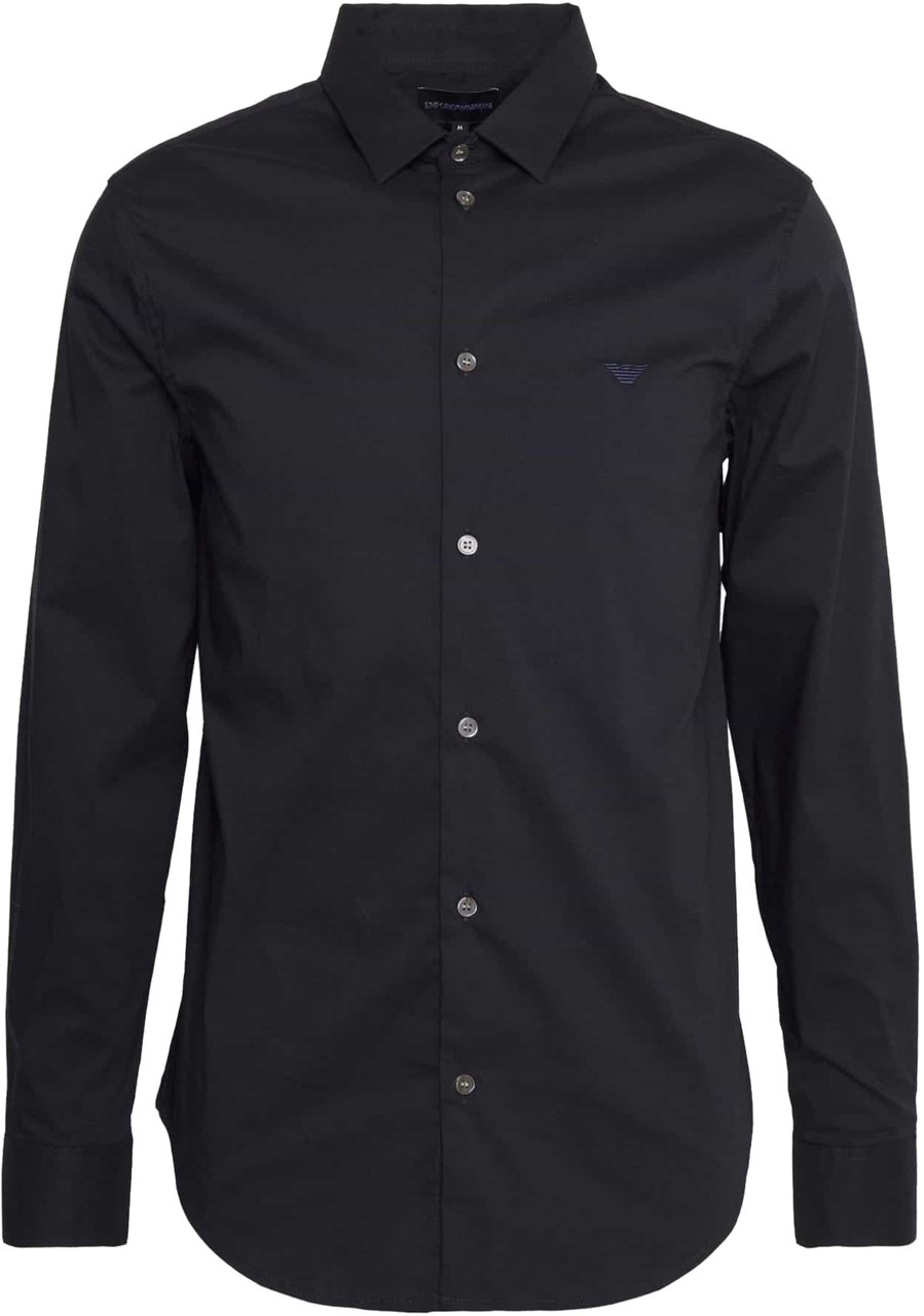 EA7 Emporio Armani Shirt Blue Scuro Zwart