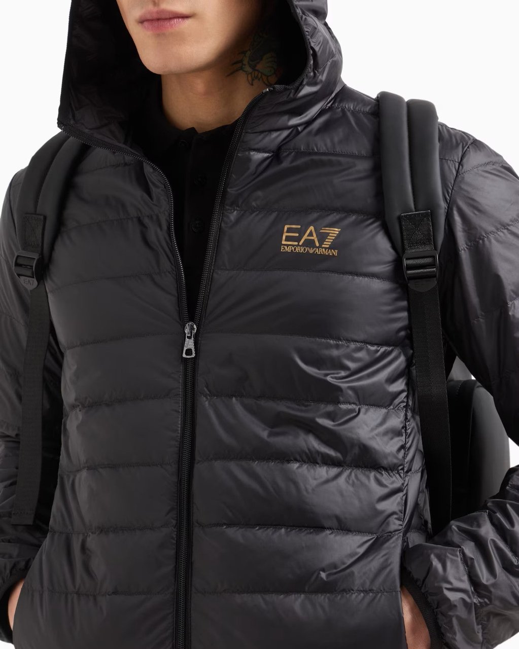 EA7 Down Jacket Ea7 By Emporio Armani Zwart