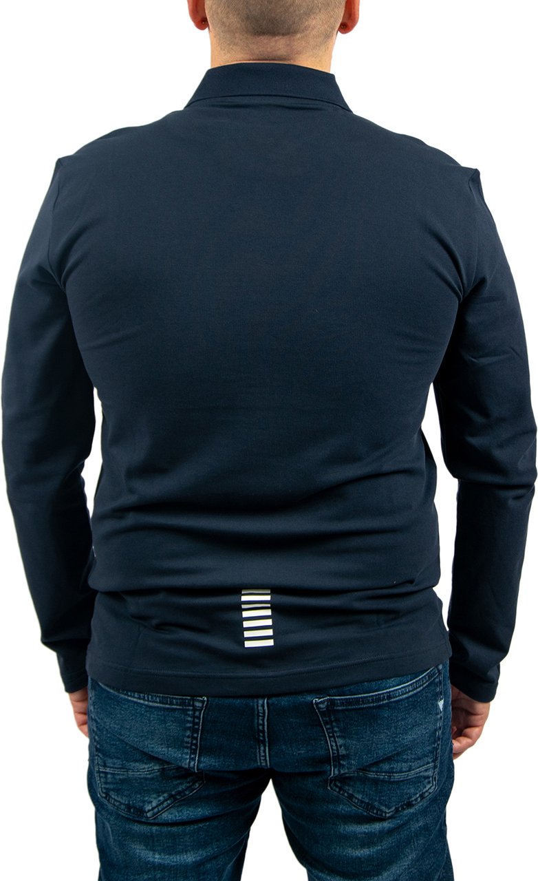 EA7 Polo Shirt Blauw