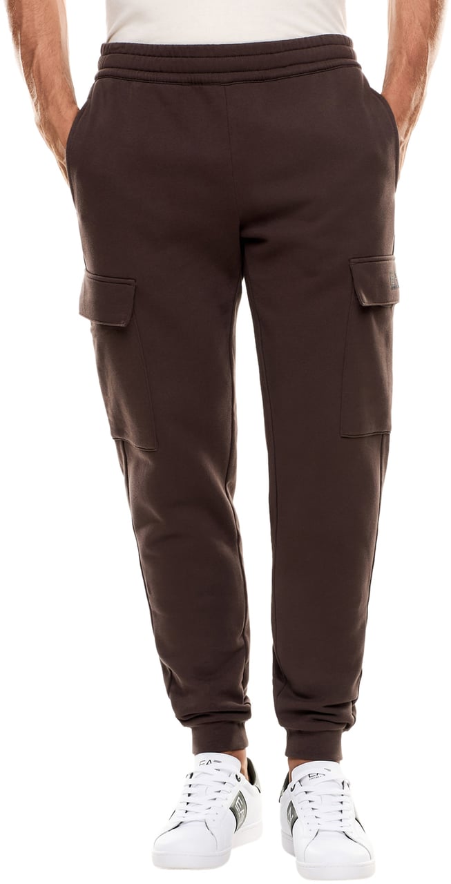 EA7 Trousers Cioccolato Bruin