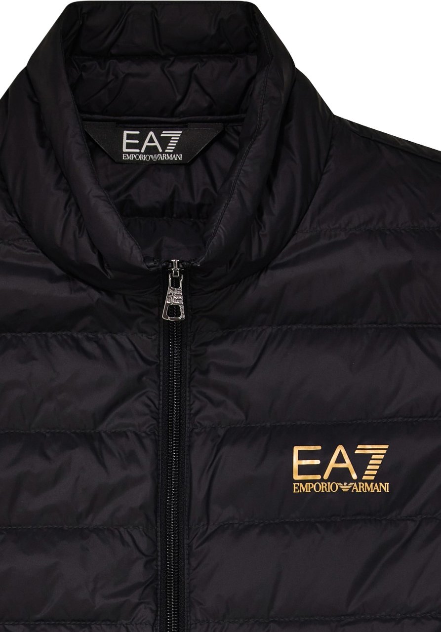 EA7 Coats Nero/Oro Zwart