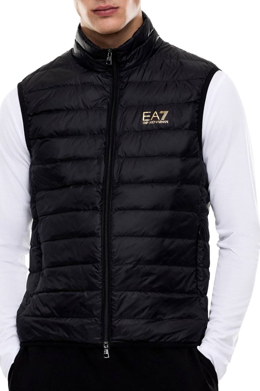 EA7 Coats Nero/Oro Zwart