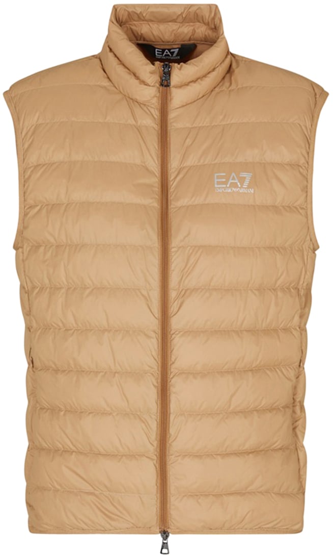 EA7 Coats Camel Beige