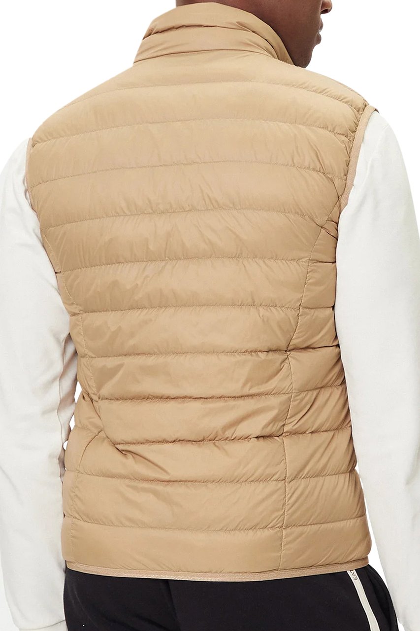 EA7 Coats Camel Beige