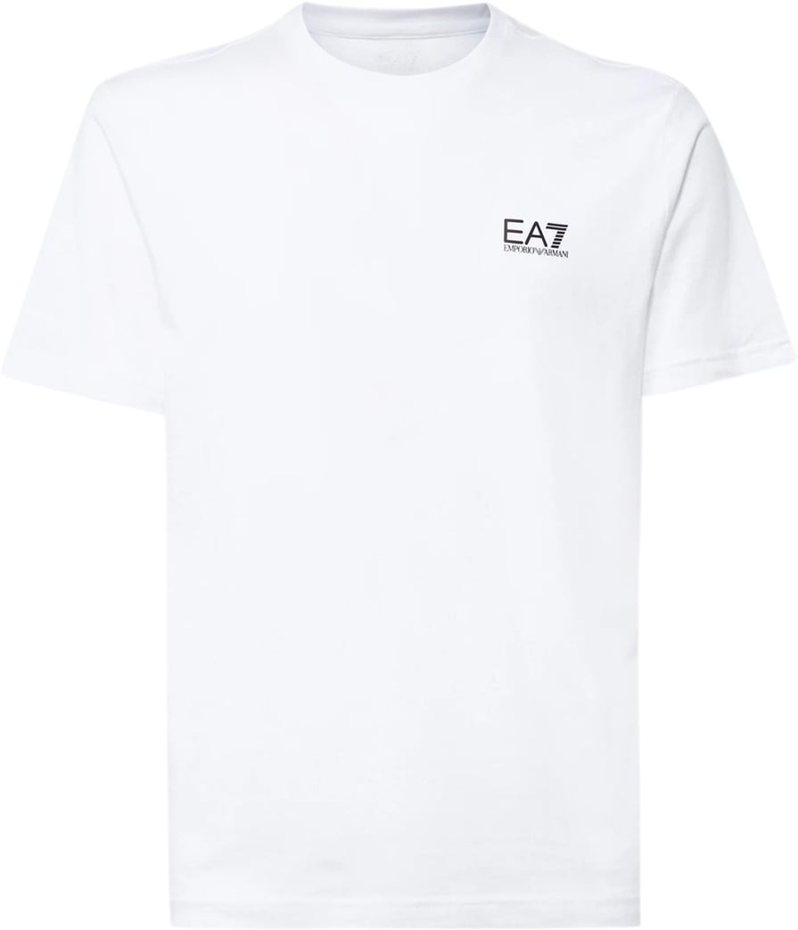 EA7 T-Shirts And Polos Whiteblack Logo Wit