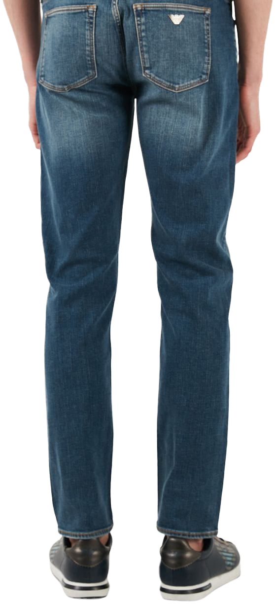 EA7 Emporio Armani Jeans Regular Fit Denim Blue Blauw