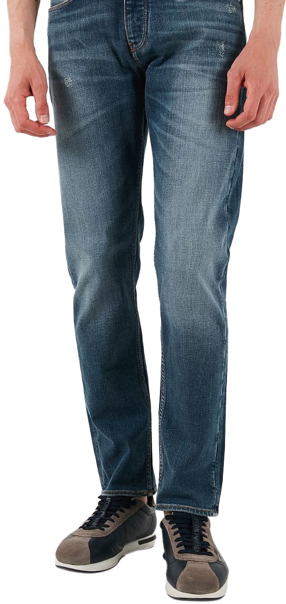EA7 Emporio Armani Jeans Regular Fit Denim Blue Blauw