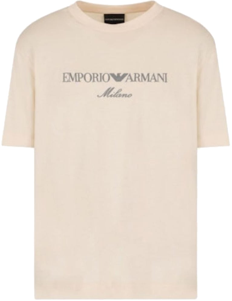 EA7 Emporio Armani T-Shirt Logo Beige Beige