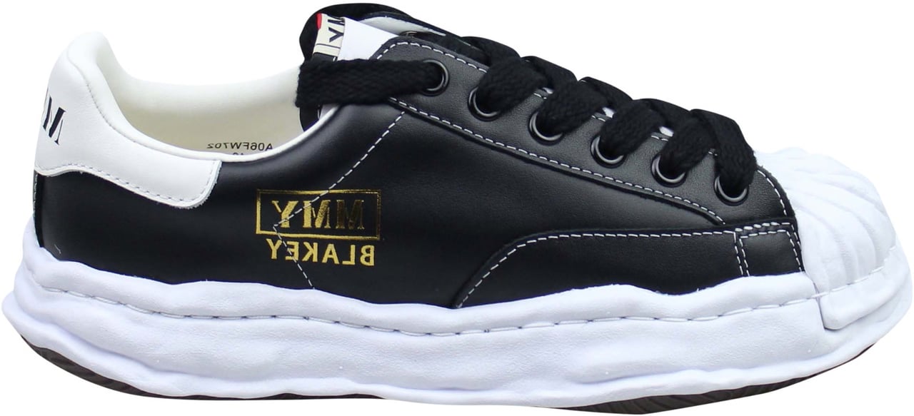 Maison Mihara Yasuhiro Maison Mihara Yasuhiro Blakey OG Sole Leather Low 'Black' Zwart