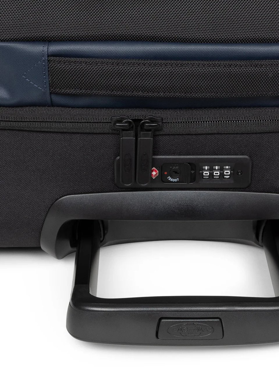 EASTPAK Navy Blue Suitcase with Telescopic Handle Zwart