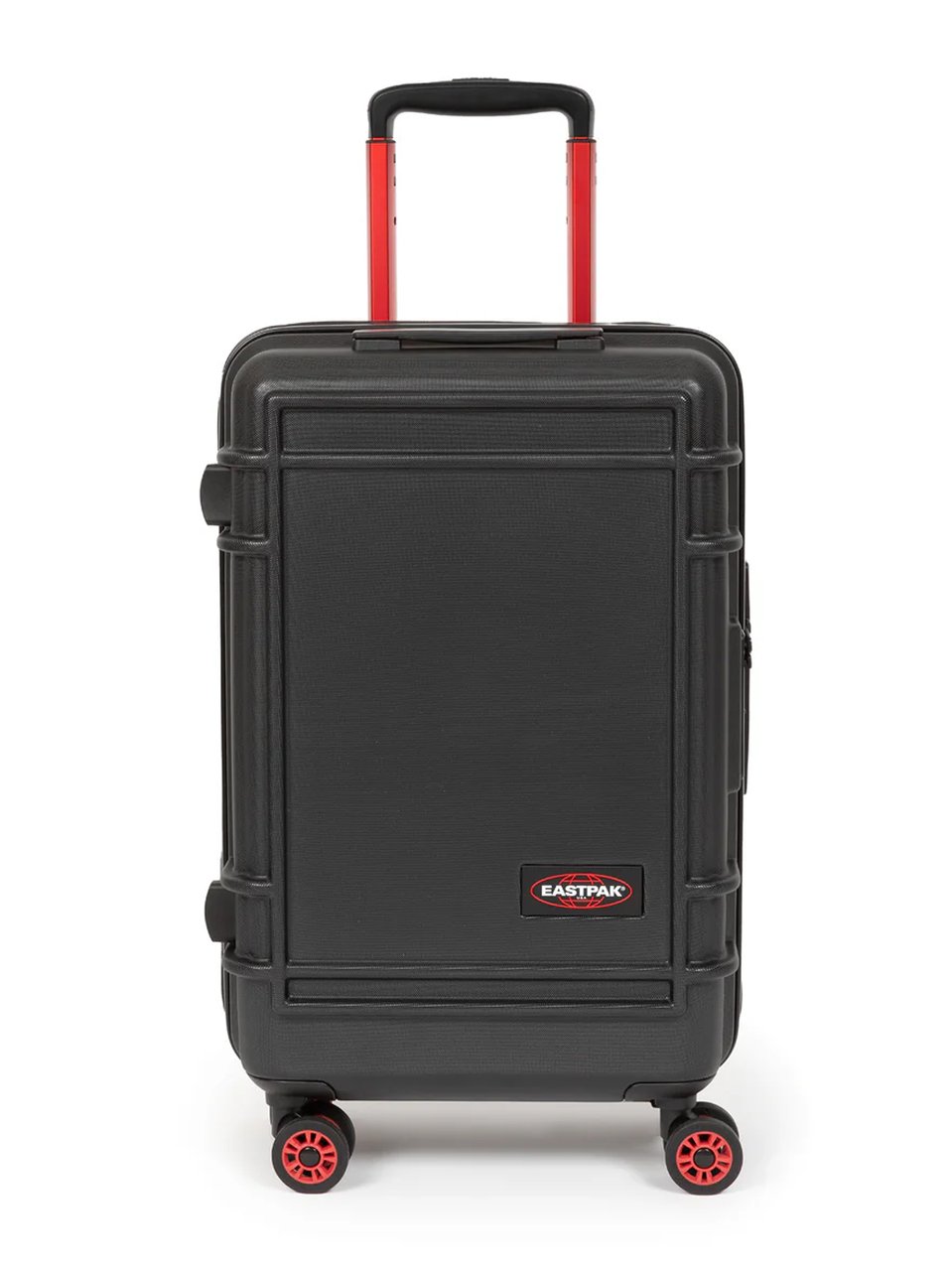 EASTPAK Sturdy Black Hard Shell Suitcase with Telescopic Handle Zwart
