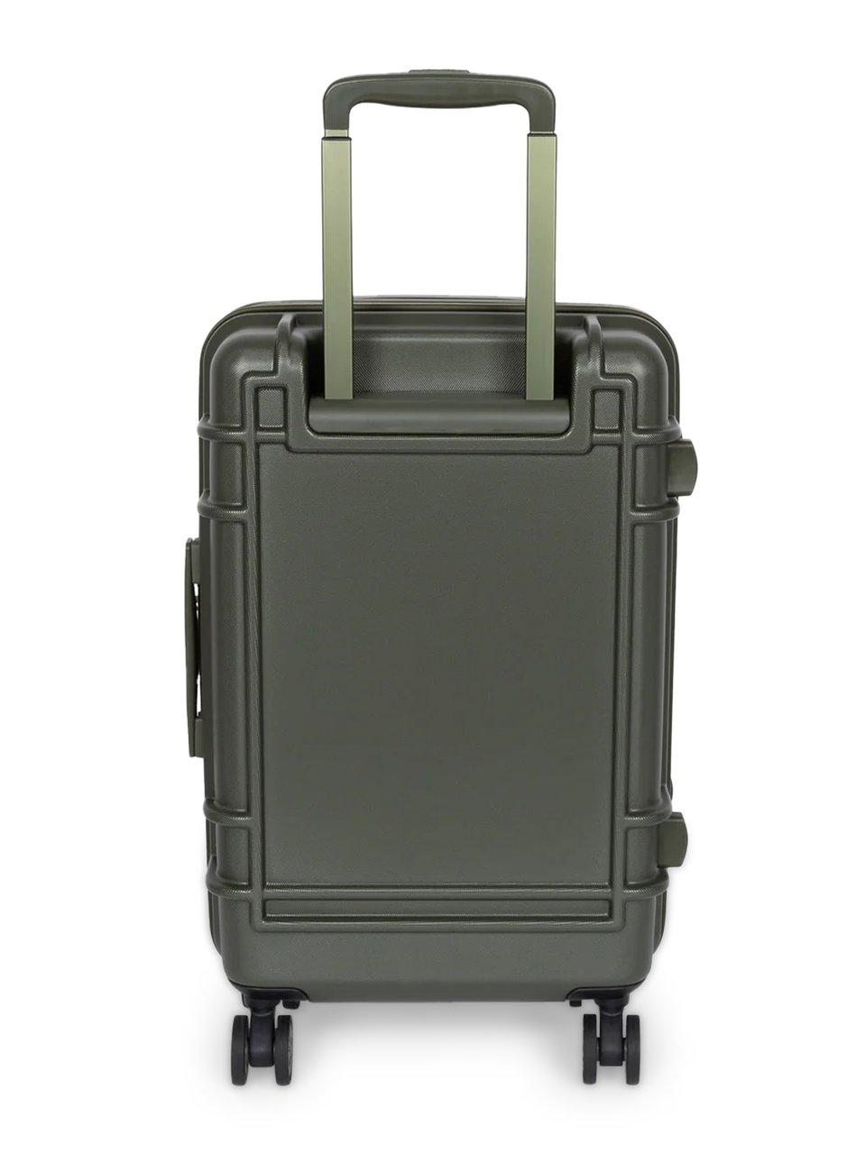 EASTPAK Textured Hard-Shell Suitcase in Olive Green Grijs