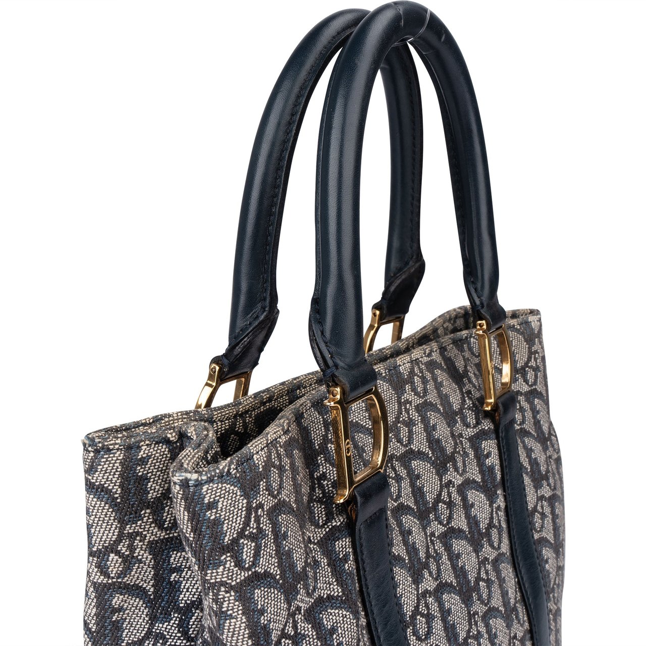 Dior Christian Dior Trotter Monogram Handbag Blauw