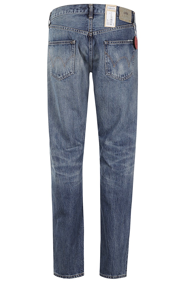 EDWIN Medium Blue Tapered Jeans Blauw