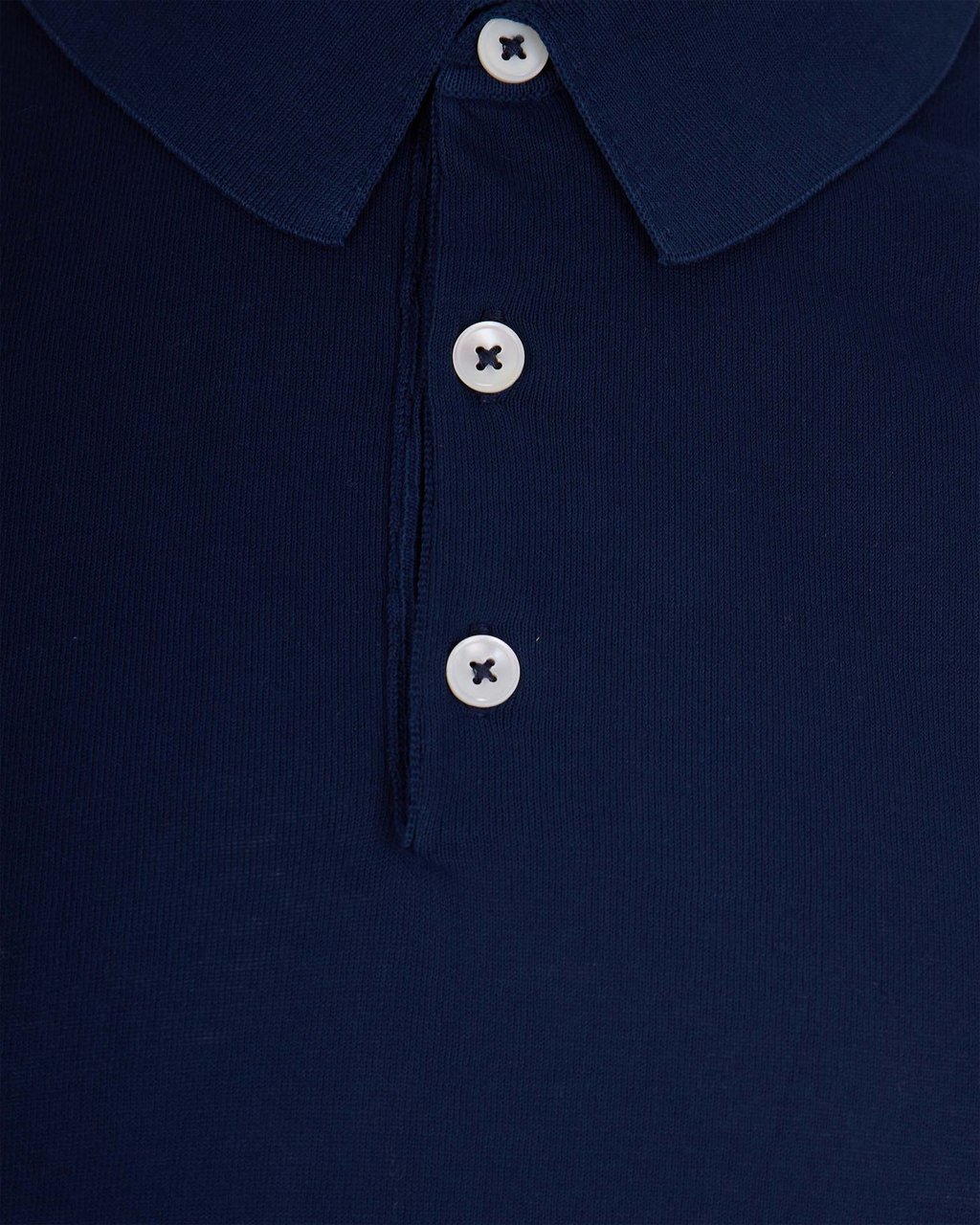 Eleventy Navy Blue Cotton Polo Shirt Zwart