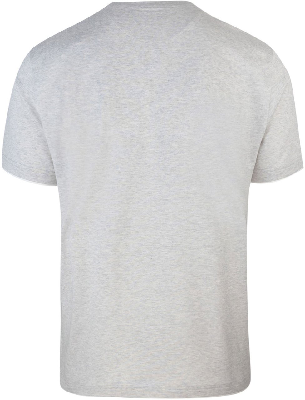 Eleventy Light Grey Cotton Crew Neck T-Shirt Wit