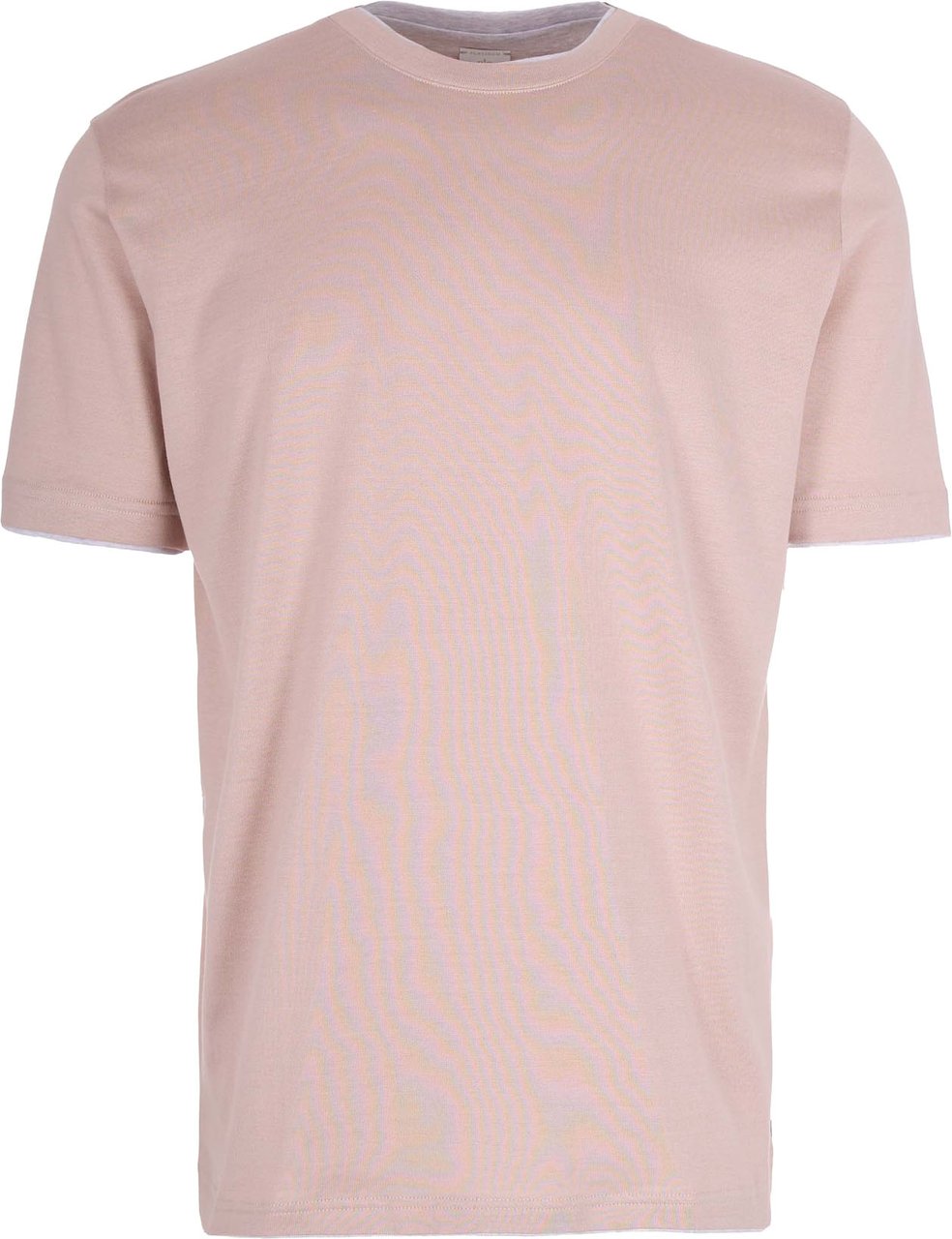 Eleventy Contrast Trim Crewneck T-Shirt Grijs