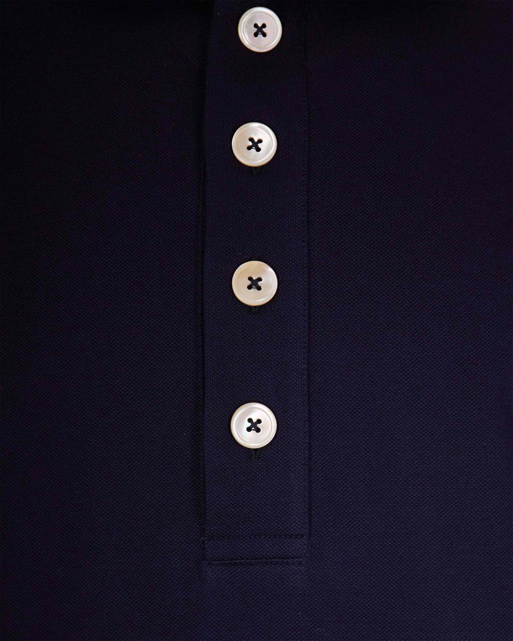 Eleventy Blue Half Sleeve Polo Zwart