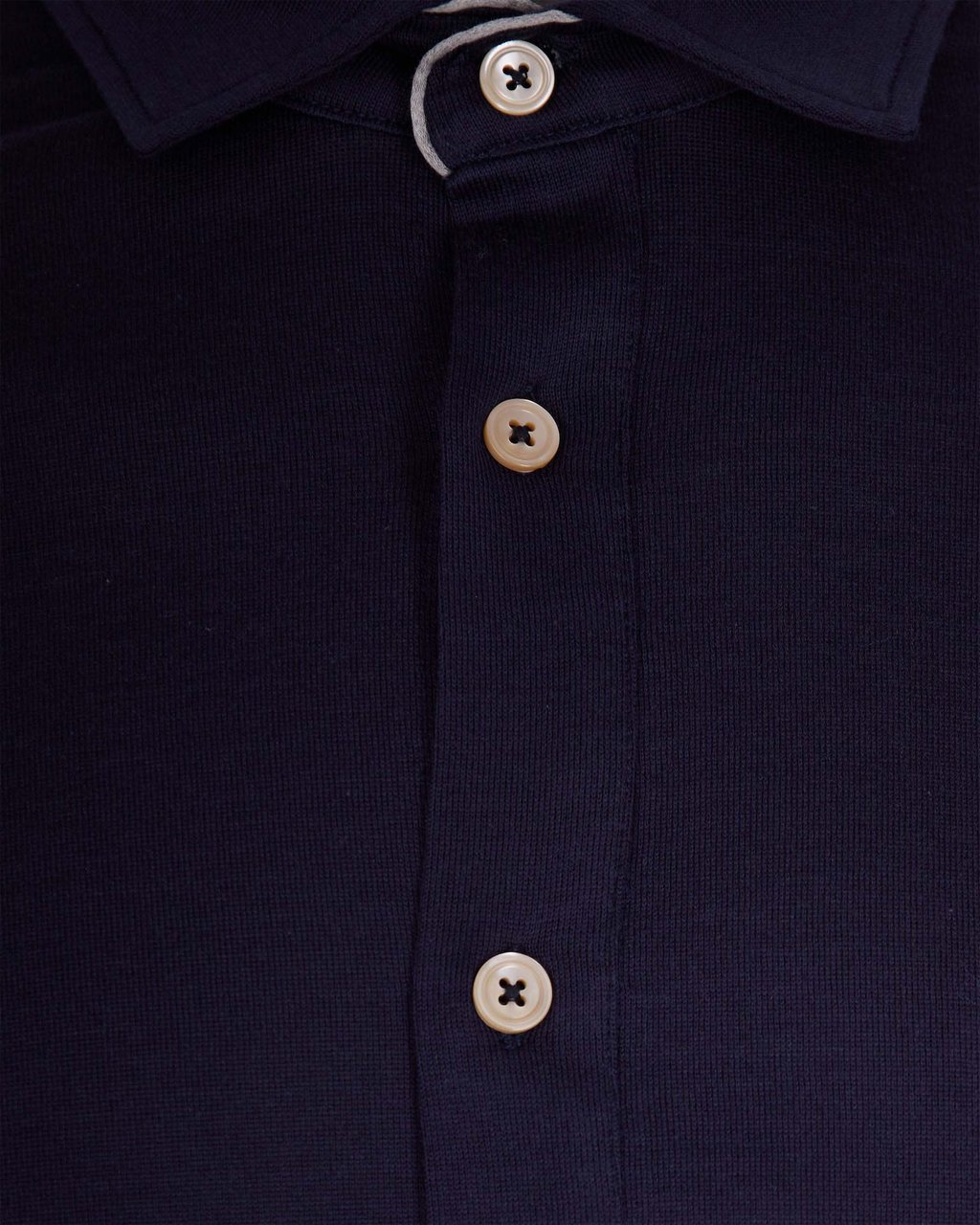 Eleventy Navy Blue Jersey Shirt Zwart