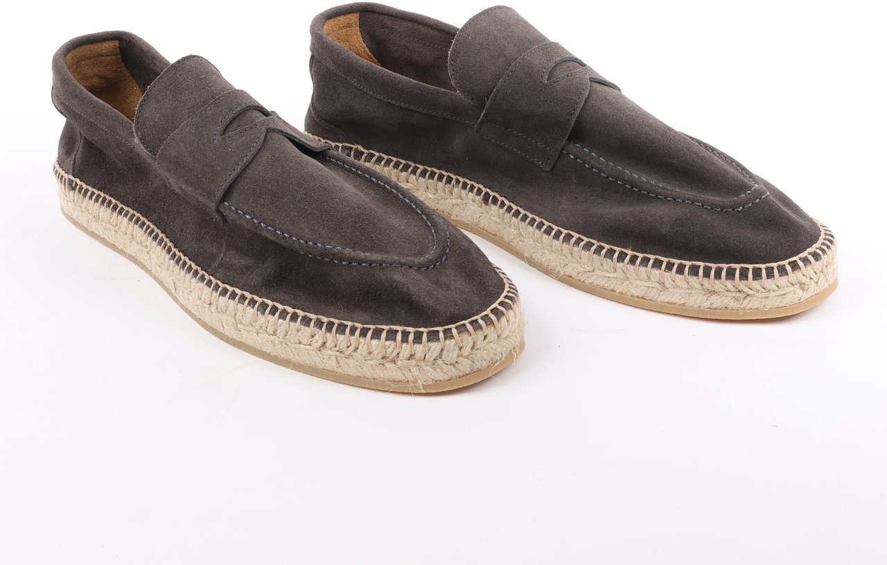 Eleventy ELEVENTY Suede Espadrilles in Brown, Side 44 EU KEEP Bruin
