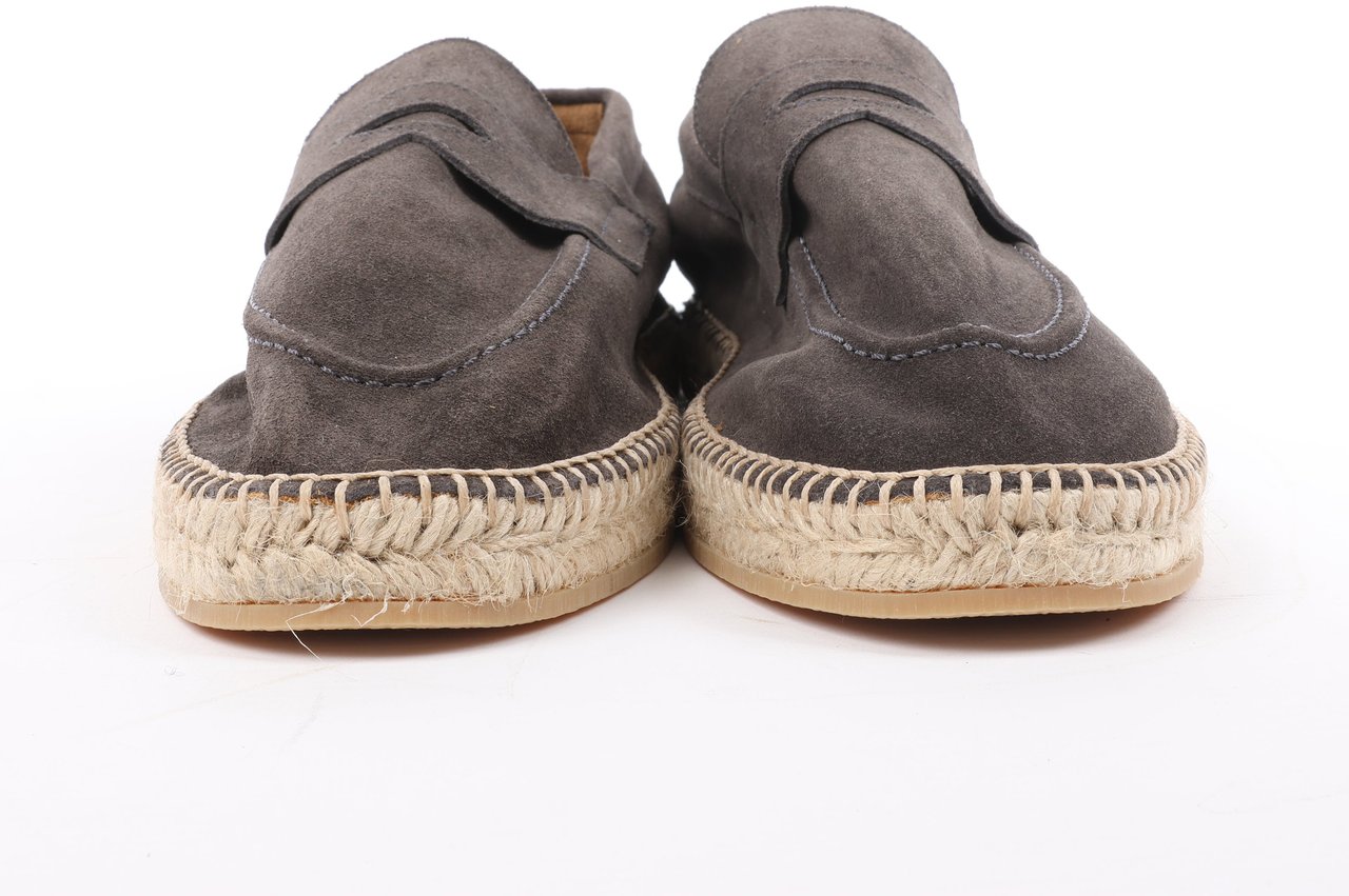 Eleventy ELEVENTY Suede Espadrilles in Brown, Side 44 EU KEEP Bruin