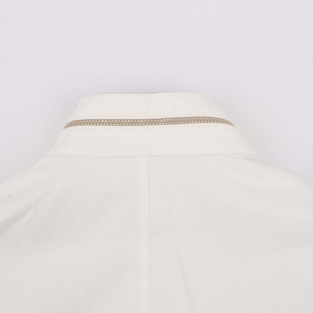 Eleventy Eleventy White Quilted Down Jacket, Size 48 Wit