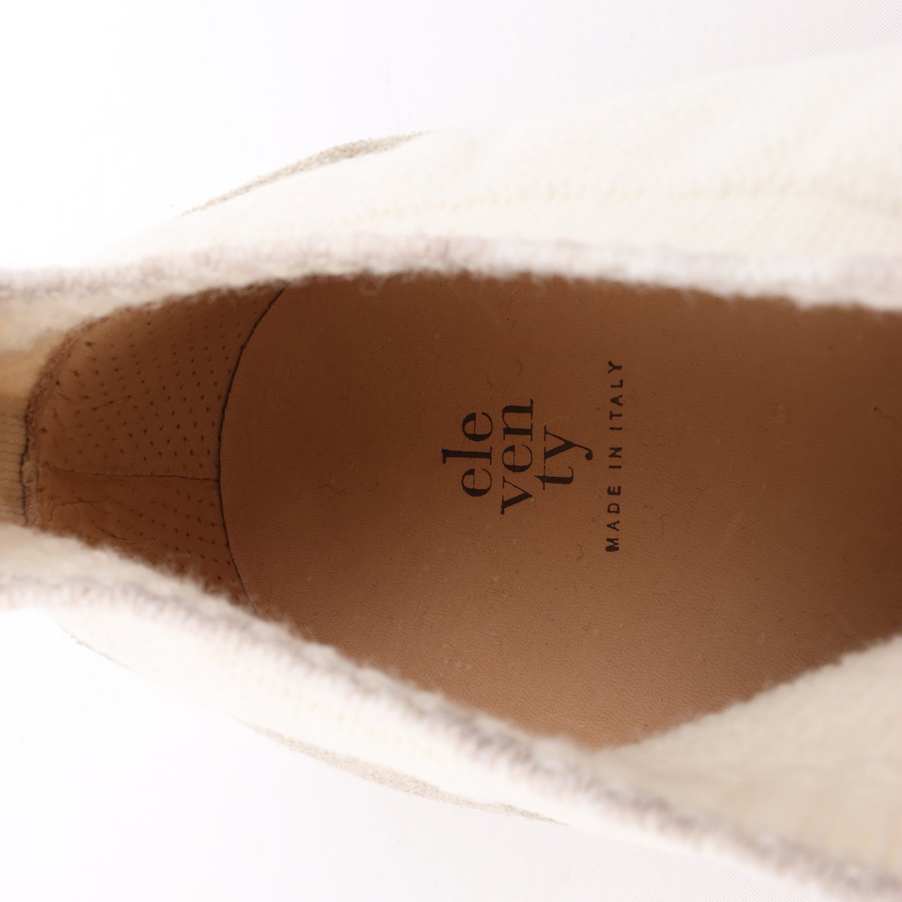 Eleventy ELEVENTY Panelled Knitted Sneakers in Beige, Size 44 EU Beige