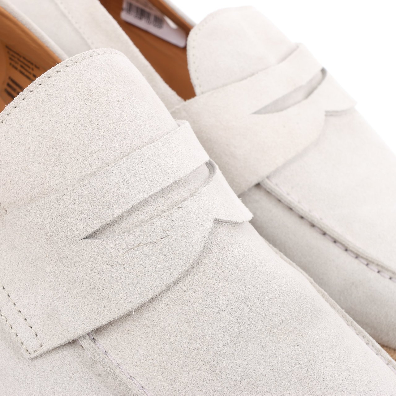 Eleventy ELEVENTY Suede Loafers in Light Gray, Side 44 EU Grijs