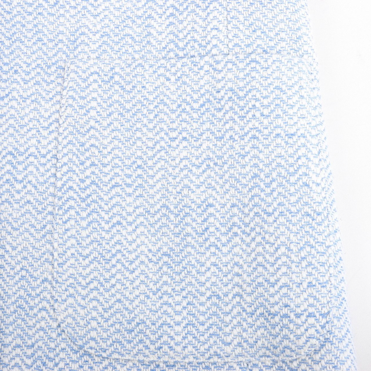 Eleventy Eleventy Fringed Single-Breasted blazer in Light Blue, Size 38 IT Blauw