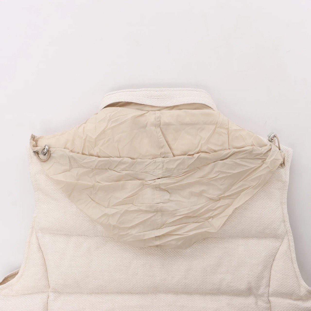 Eleventy Eleventy Linen x Cotton Vest in Beige, Size 50 IT Beige