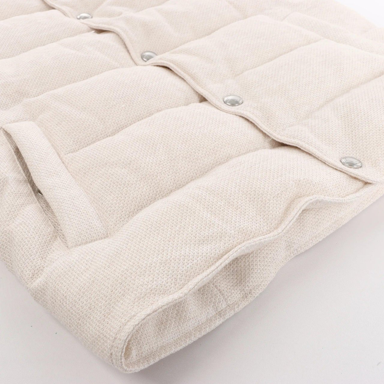 Eleventy Eleventy Linen x Cotton Vest in Beige, Size 50 IT Beige