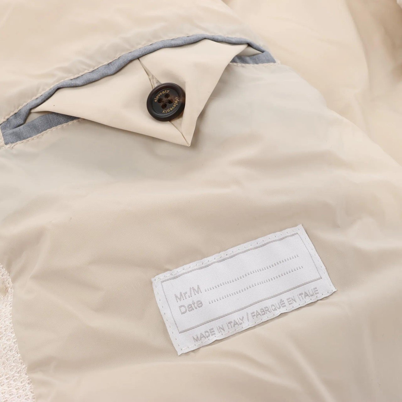 Eleventy Eleventy Linen x Cotton Vest in Beige, Size 50 IT Beige