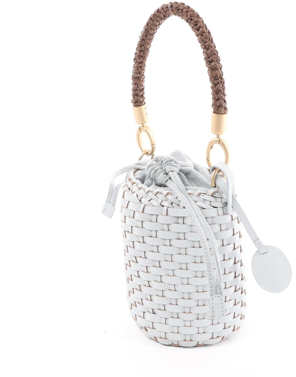 Eleventy Eleventy Top Handle Leather Handbag in Blue Blauw