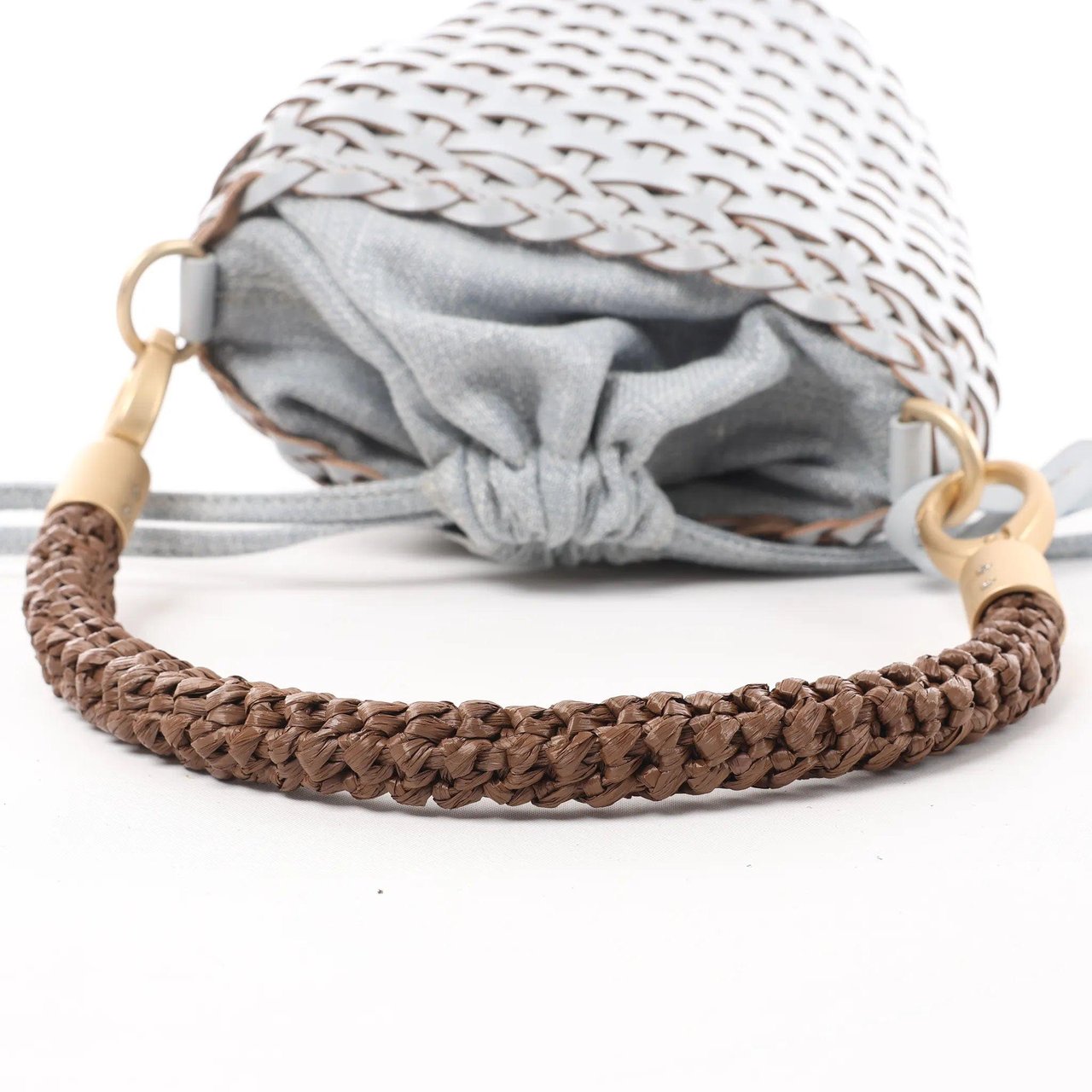 Eleventy Eleventy Top Handle Leather Handbag in Blue Blauw