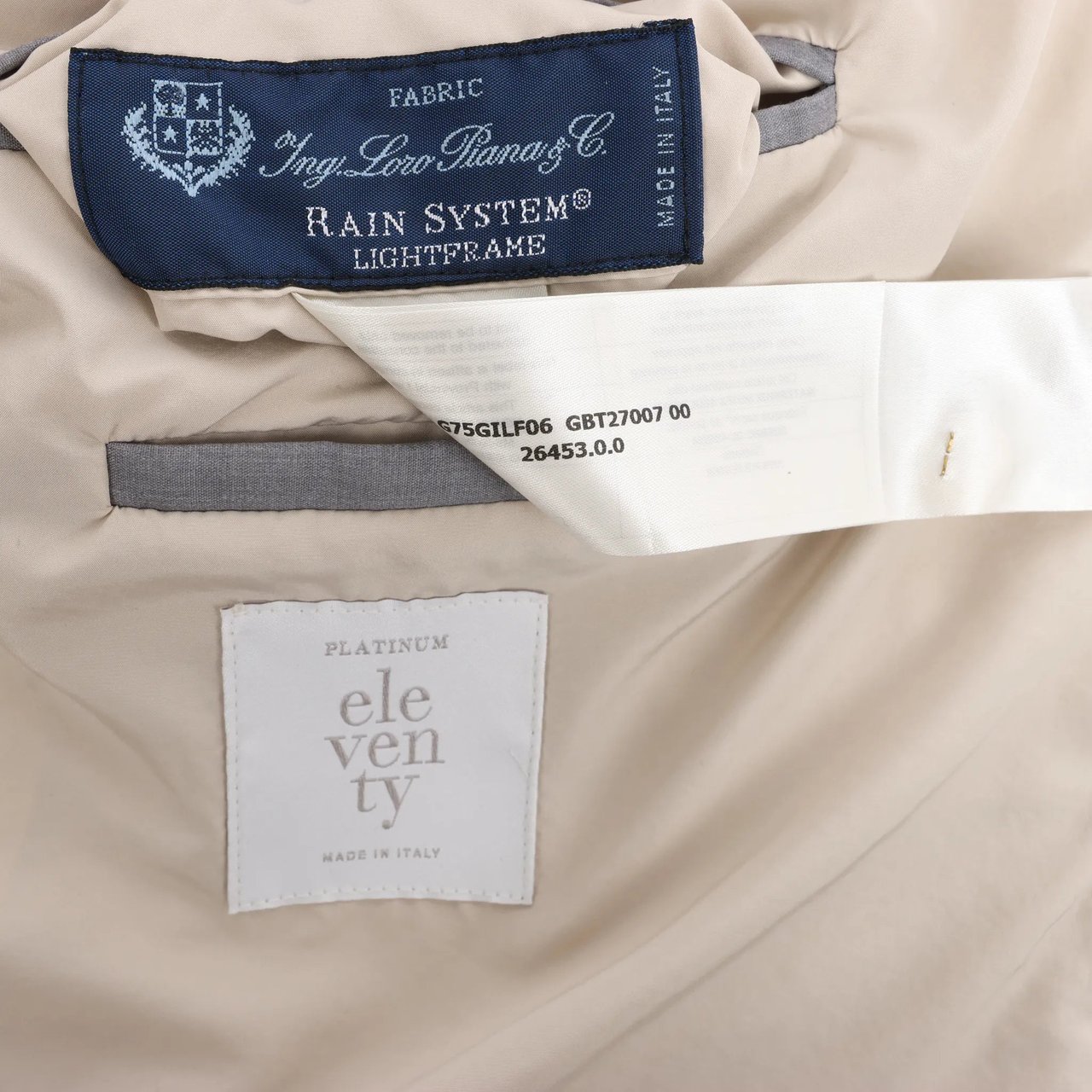 Eleventy Hooded Wool Vest in Beige, Size 50 IT Beige