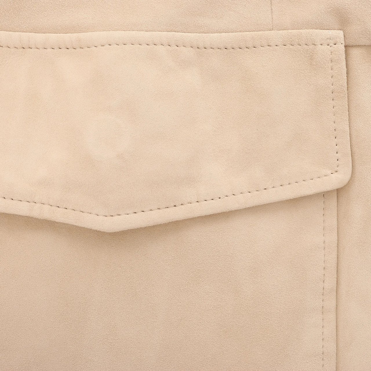 Eleventy Suede Jacket Slim Fit in Tortora Beige, Size 58 IT Beige